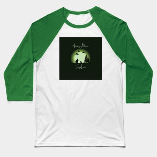 Human and Dog Bond Silhouette Baseball T-Shirt